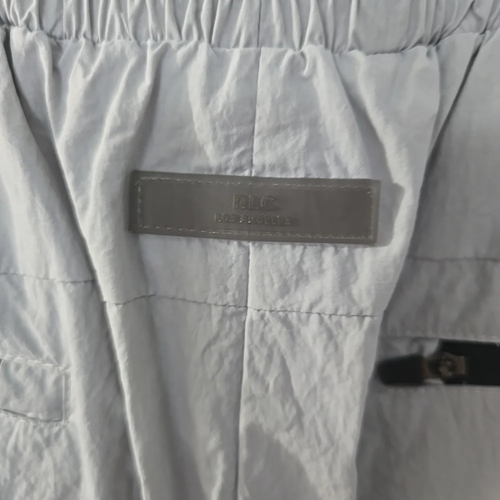Richie Le Collection‎ Nylon Elastic Waist Shorts Light Steel Color Size Medium